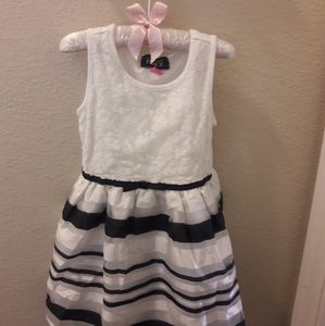 Children's Place Black & White Dress